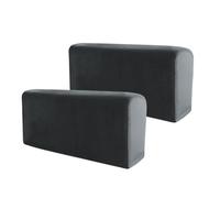 Rest Covers Anti-Slip Sofa Chair Slipcovers Furniture for Ideal for Office and Home with 2Pcs and Rest Size 2pcs Crafted from Fabric Suitable for Daily Operations with Simple (Dark Gray)