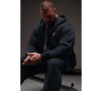 'Rest Day' Zip Through Hoodie BadRhino Dark Navy L