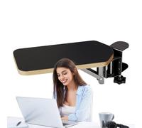 REST Desk - 9.84 x 4.72 inches Padded Arm for Comfortable Typing, Ergonomic Arm with Authentic Stand, Extension for Home, Wood, Pad, Easy Clamp, Studio,