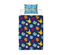 Pokémon Washable 10.5 Tog Single Coverless Duvet with Pillowcase