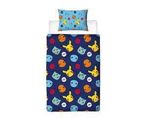Rest Easy Single Coverless Duvet Bedding | Care Free Reversible Coverless Quilt & Pillowcase | Washable Duvet | Perfect For Travelling & Sleepovers, 10.5 tog