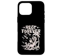 Rest Forever Funny Dinosaur Chaos Theory Design Case for iPhone 16 Pro Max