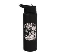 Rest Forever Funny Dinosaur Chaos Theory Design Stainless Steel Insulated Water Bottle