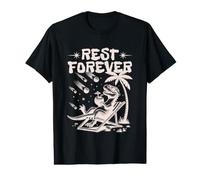 Rest Forever Funny Dinosaur Chaos Theory Design Value Graphic T-Shirt