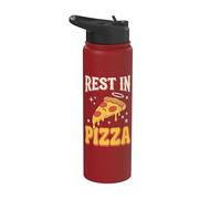 Rest in Pizza Stainless Steel Insulated Water Bottle