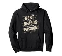Rest In Reason Move In Passion Matching Speed Motivation Pun Pullover Hoodie