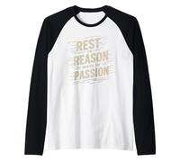 Rest In Reason Move In Passion Matching Speed Motivation Pun Raglan Baseball Tee