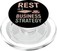 Rest Is A Business Strategy Funny Anti-Hustle CEO PopSockets PopGrip for MagSafe