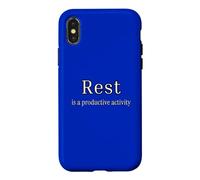 Rest Is A Productive Activity Calm Mindset Slow Living Case for iPhone X/XS