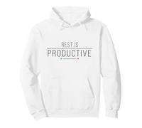 Rest Is Productive Anti Hustle Minimalist Motivation Pullover Hoodie