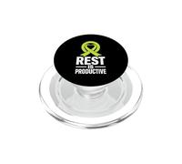 Rest Is Productive Awareness Heart PopSockets PopGrip for MagSafe
