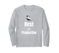 Rest is Productive Self Care Motivation for Women Wellness Long Sleeve T-Shirt