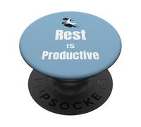 Rest Is Productive Self Care Motivation for Women Wellness PopSockets Adhesive PopGrip