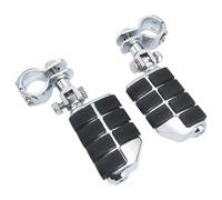 Rest Pedal 25-32mm Motorcycle Foot Pegs Highway Pedal Mount For Harley For Y-AMAHA For Kawasaki Accessories(Silver)