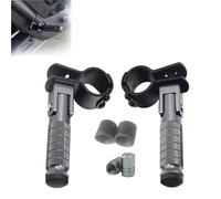 Rest Pedal 30-35 mm Motorcycles Mopeds Scooters Motorcycle Part Universal Pedals Clamp CNC Aluminum Folded Footrest Footpeg(Grey)