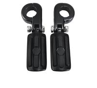 Rest Pedal 32MM Motorcycles Highway Foot Pegs For Harley For H-ONDA For Kawasaki Footrest Pegs Pedals Accessories(Black- Silver)