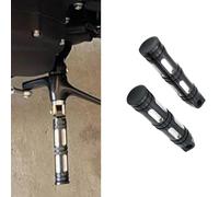 Rest Pedal Driver Floorboard Foot Peg Pedal Motorcycle Footboard Pedal Rider Foot Rest Footpegs For Harley For Heritage Softail FLST 1986-2006 2005 2004(Black- Silver)