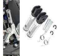 Rest Pedal Floorboard Replacement Footpeg Parts Front Footrest For Y-AMAHA Tracer 700/GT 2019-2020 Motorcycle Pegs Rest Foot Pedal(Silver)