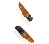 Rest Pedal Foot Pegs Pedal Motorcycle Accessories Front Rider Footrests Foot Rest For Harley CVO Street Glide FLHXSE3 2012(Orange)