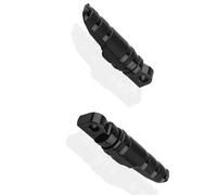 Rest Pedal Foot Pegs Pedal Motorcycle Accessories Front Rider Footrests Foot Rest For Harley CVO Street Glide FLHXSE3 2012(Black- Silver)