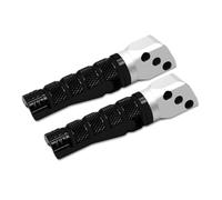 Rest Pedal For H-ONDA CBR600RR CBR600 RR CBR 600 RR CBR600RA CBR 600RR CBR 600RA ABS Motorcycle Passenger Rear Foot Pegs Pedals Footrest Foot-Peg(Black- Silver)
