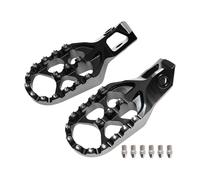 Rest Pedal Motorcycle Acessories Forged For 125-500 EXC/EXCF/XCW 2024 Aluminum Foot Pegs FootRest(Black- Silver)