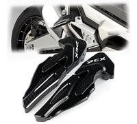 Rest Pedal Motorcycle CNC Rear Foot Peg Rests For H-ONDA PCX125 PCX150 PCX 125 PCX 150 2019 2020 Passenger Pedal Footrests Footboards(Black- Silver)