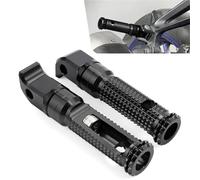 Rest Pedal Motorcycle Floorboard Accessories Passenger Rear Foot Rests For Y-AMAHA MT-03 2016-2024 2023 2022 2021 2020 2019 2018 2017(Black- Silver)
