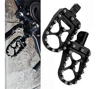 Rest Pedal Motorcycle Floorboard Wide Fat Footrests Pedals For Harley Softail Slim FLS 2012-2017 2016 2015 2014 2013 Pedal Rest Foot Pegs(Black- Silver)