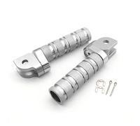 Rest Pedal Motorcycle Footpeg Accessories 1 Pair Front Foot Pegs Footrest Adjustable Foot Rests For H-ONDA CBR250R 2011-2013 2012(Silver)