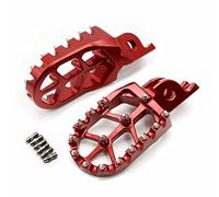 Rest Pedal Motorcycle Footpeg Foot Pegs Pedal Footrest For H-ONDA CRF450R 2002-2019 2018 2017 2016 2015 2014 2013 2012 2011 2010 2009 2008 2007 2006 2005 2004 2003(Black- Silver)
