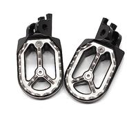 Rest Pedal Motorcycle Footpeg Foot Pegs Pedal Footrest For H-ONDA CRF450R 2002-2020 2019 2018 2017 2016 2015 2014 2013 2012 2011 2010 2009 2008 2007 2006 2005 2004 2003(Black silver)