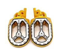 Rest Pedal Motorcycle Footpeg Foot Pegs Pedal Footrest For H-ONDA CRF450R 2002-2020 2019 2018 2017 2016 2015 2014 2013 2012 2011 2010 2009 2008 2007 2006 2005 2004 2003(Gold silver)