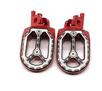Rest Pedal Motorcycle Footpeg Foot Pegs Pedal Footrest For H-ONDA CRF450X CRF 450X 2005-2020 2019 2018 2017 2016 2015 2014 2013 2012 2011 2010 2009 2008 2007 2006(RED silver)