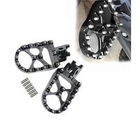 Rest Pedal Motorcycle FootRest Foot Pegs For Kawasaki KLX450R 2008-2013 2012 2011 2010 2009 Rider Foot Rest Pedal Rest Floorboard(Black- Silver)