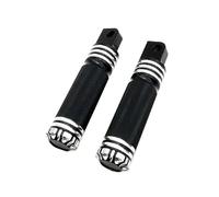 Rest Pedal Motorcycle Footrests Accessories For Harley Sportster XL Dyna For Breakout Softail For Touring Glide Foot Peg Pedal(Black- Silver)