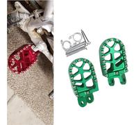 Rest Pedal Motorcycle Parts Accessories Pedals Pegs Rest Floorboard For H-ONDA XR250R XR400R 1996-2004 2003 2002 2001 2000 Footrest Footpegs Foot Pegs Pedal(Green)