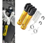 Rest Pedal Motorcycle Pegs Rest Floorboard For Y-AMAHA FJ-09 2015-2017 2016 Replacement Footpeg Parts Front Footrest Foot Pedal(Gold)