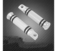 Rest Pedal Motorcycle Rear Foot Pegs Passenger Footrest Pedal Black Chrome For Harley For Touring Sportster Softail Dyna For Road Glide(Chrome)