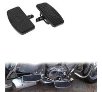 Rest Pedal Motorcycle Rear Passenger Floorboard For Harley Sportster For Touring For Street For Electra Glide Adjustable Mount-Style Footpeg Foot Rest(Black- Silver)