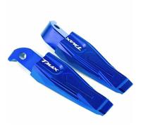 Rest Pedal Motorcycle Rests Passenger Footrests For Y-AMAHA TMAX 500 XP500 2008 2009 2010 2011 Rear Foot Pegs(Blue)