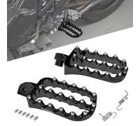 Rest Pedal Motorcycle Wide Footrests Footpegs For Kawasaki KLR650 KLR 650 1987-2020 2021 2022 2023 2024 Footrest Forged Footpeg Foot Pedals(Black- Silver)