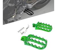Rest Pedal Motorcycle Wide Footrests Footpegs For Kawasaki KLR650 KLR 650 1987-2020 2021 2022 2023 2024 Footrest Forged Footpeg Foot Pedals(Green)