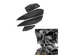 Rest Pedal Pedal Plate Pedals Floorboard Footrest For Y-AMAHA X-MAX 400 2018-2024 2023 2022 2021 2020 2019 1Set Motorcycle Foot Pads Accessories(Black- Silver)