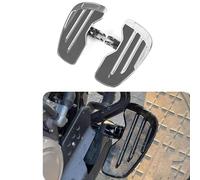 Rest Pedal Rider Footboard Driver Floorboard Wide Footrest Motorcycle Front Foot Rest For Kawasaki For Vulcan S 650 EN650 VN650 S650 2015-2023(Gray silver)