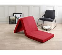 Rest Relax Badenia 3pcs Day Bed Futon Z Bed Folding Mattress in Red | Size: Small Single Rest Relax Red Small Single