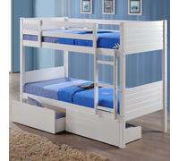 Rest Relax Belleville White Wooden Bunk Bed Frame | Size: Single Rest Relax White Single