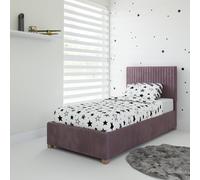 Rest Relax Emma Fabric Ottoman Single Bed in Pink Rest Relax Pink Single