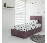 Grant Plush Velvet Ottoman Bed Pink