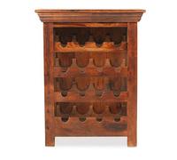 Rest Relax Jaipur Sheesham Bottle Wine Rack Brown